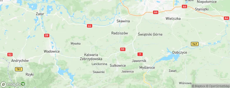 Wola Radziszowska, Poland Map