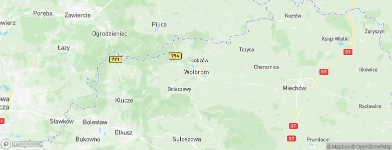 Wolbrom, Poland Map