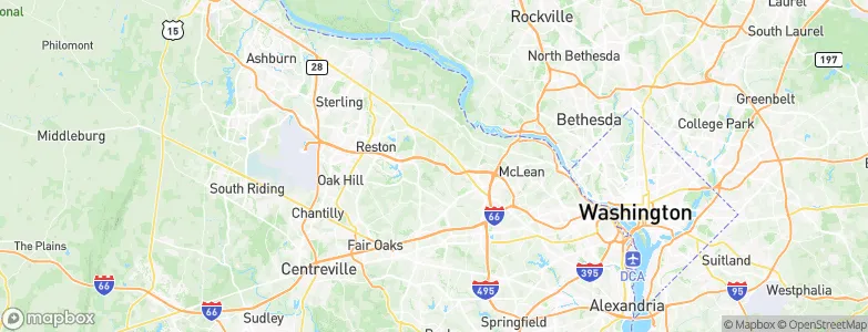 Wolf Trap, United States Map