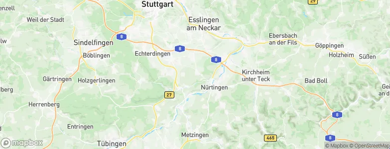 Wolfschlugen, Germany Map
