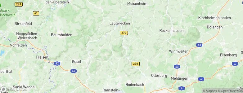 Wolfstein, Germany Map