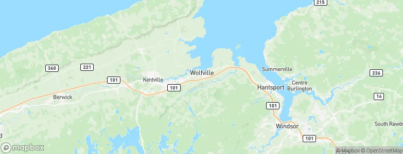 Wolfville, Canada Map