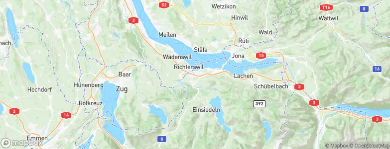 Wollerau, Switzerland Map