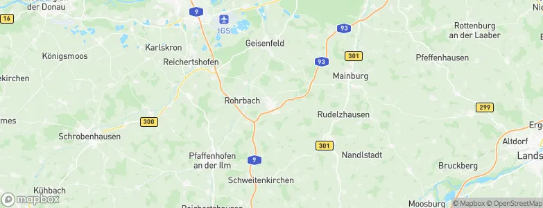 Wolnzach, Germany Map