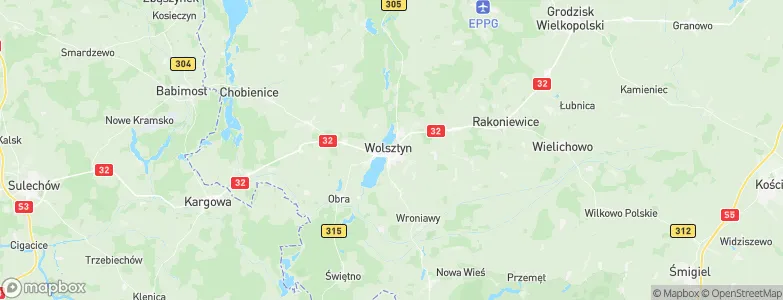 Wolsztyn, Poland Map