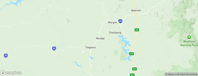 Wondai, Australia Map