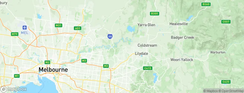 Wonga Park, Australia Map