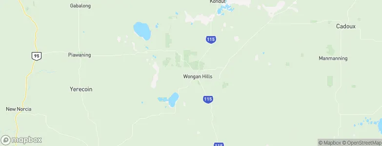 Wongan Hills, Australia Map