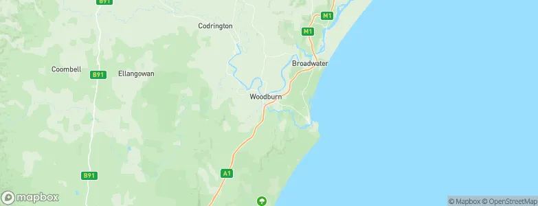 Woodburn, Australia Map