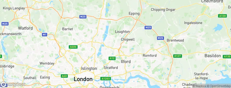 Woodford Green, United Kingdom Map