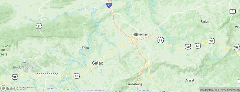 Woodlawn, United States Map