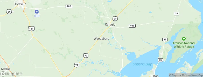 Woodsboro, United States Map