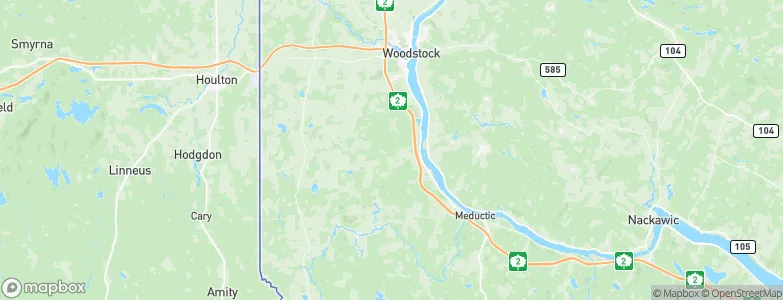 Woodstock, Canada Map