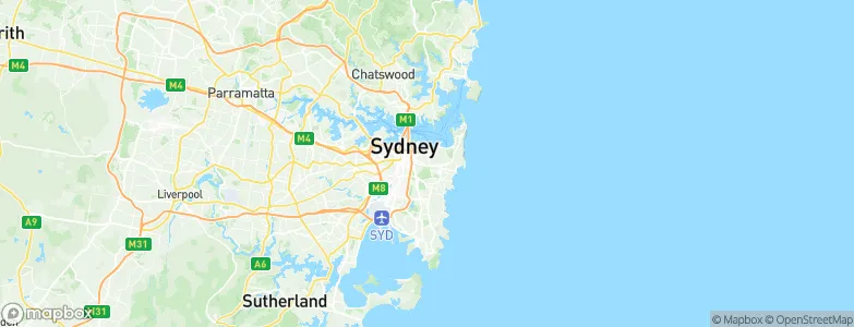 Woollahra, Australia Map