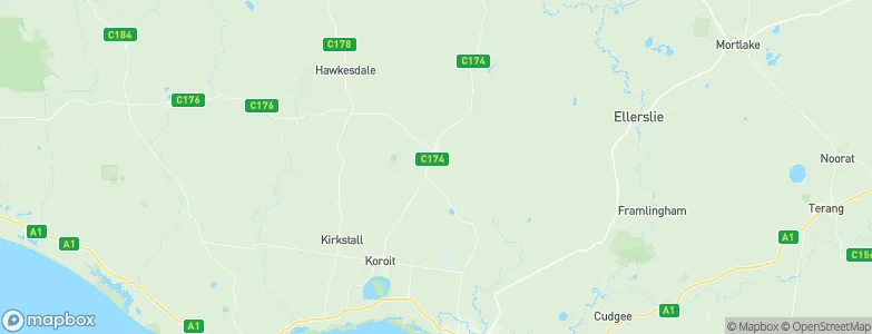 Woolsthorpe, Australia Map