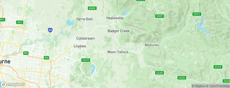 Woori Yallock, Australia Map