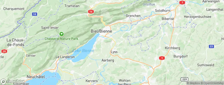 Worben, Switzerland Map