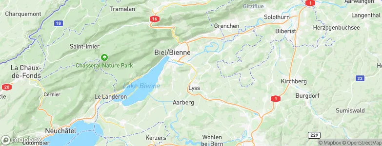 Worben, Switzerland Map