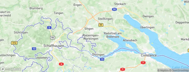 Worblingen, Germany Map