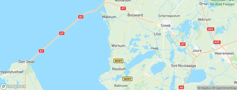Workum, Netherlands Map