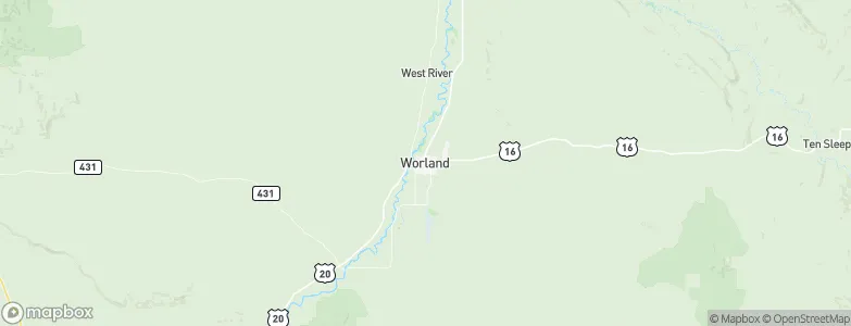 Worland, United States Map