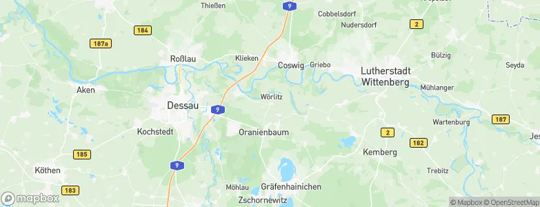 Wörlitz, Germany Map