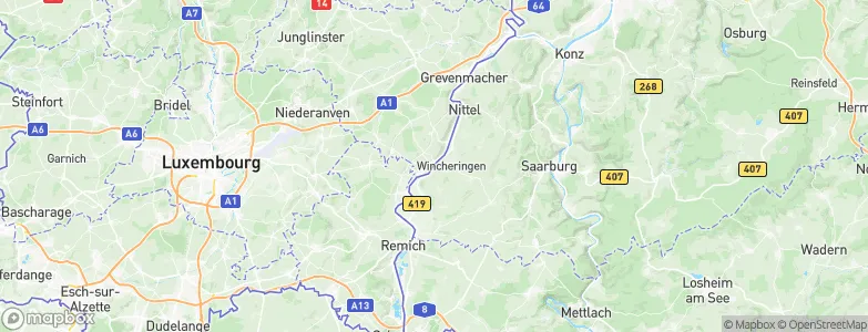 Wormeldange, Luxembourg Map
