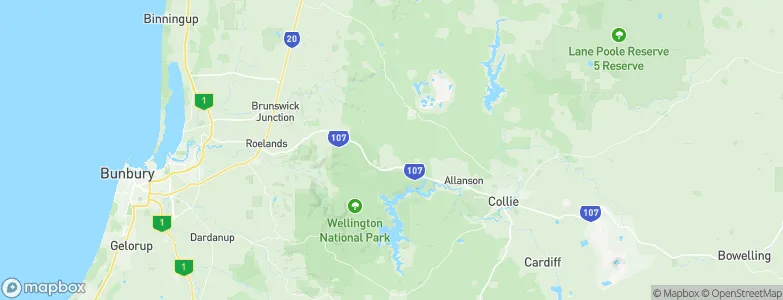 Worsley, Australia Map