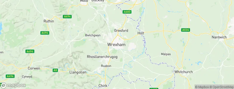 Wrexham, United Kingdom Map