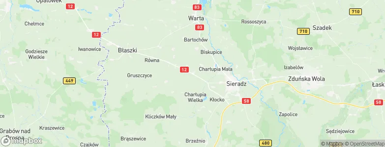 Wróblew, Poland Map