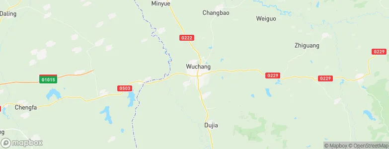 Wuchang, China Map