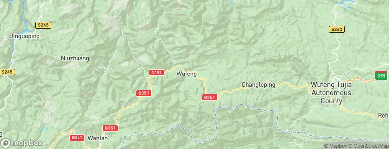 Wufeng, China Map