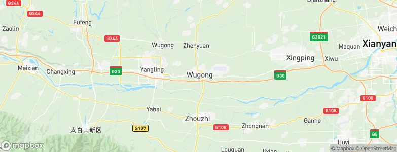 Wugong, China Map
