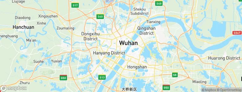 Wuhan, China Map