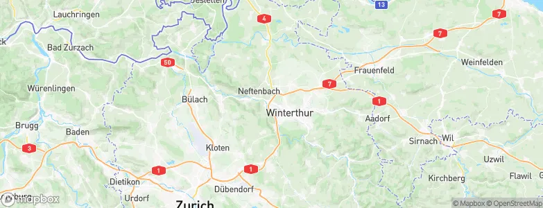 Wülflingen (Kreis 6) / Lindenplatz, Switzerland Map