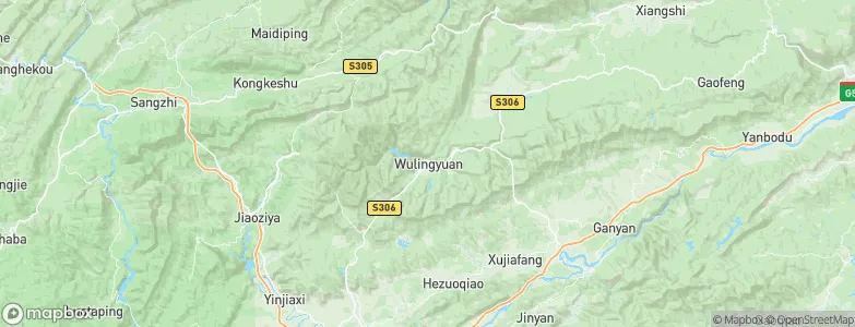 Wulingyuan, China Map