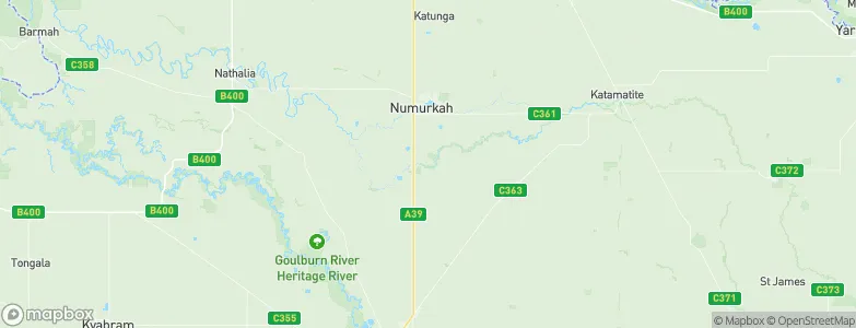 Wunghnu, Australia Map