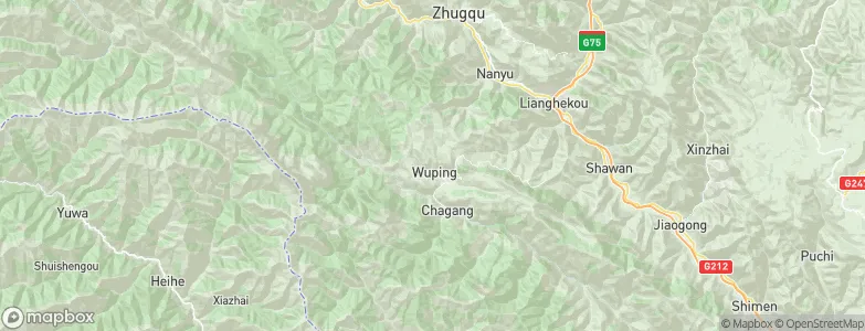 Wuping, China Map