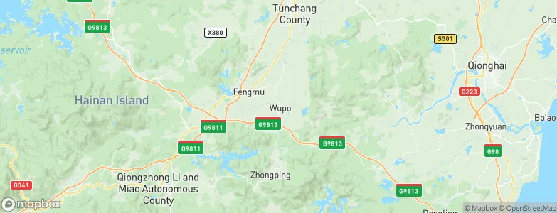 Wupo, China Map