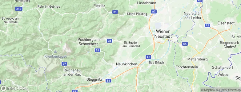 Würflach, Austria Map