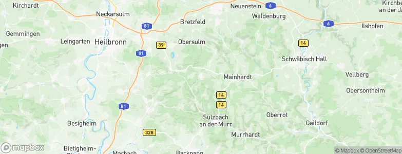 Wüstenrot, Germany Map