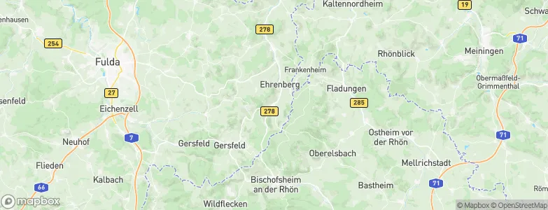 Wüstensachsen, Germany Map