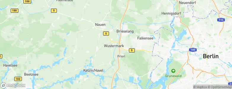 Wustermark, Germany Map