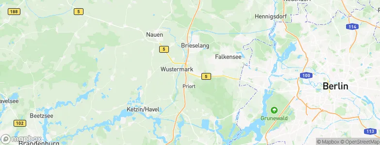 Wustermark, Germany Map