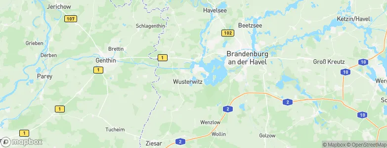 Wusterwitz, Germany Map