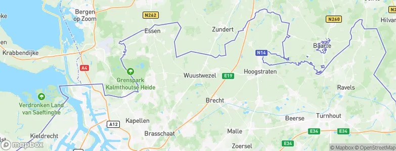 Wuustwezel, Belgium Map
