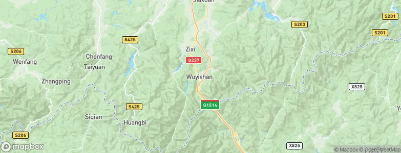 Wuyishan, China Map