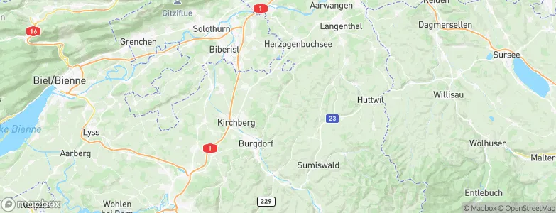 Wynigen, Switzerland Map