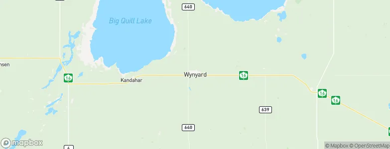 Wynyard, Canada Map