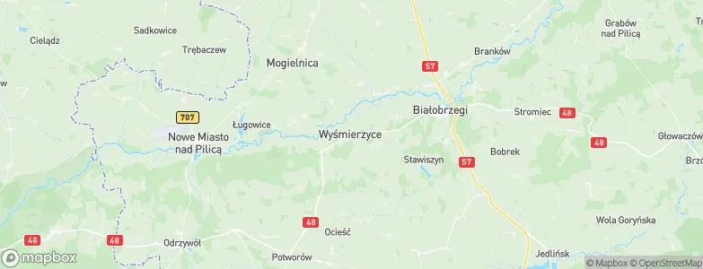 Wyśmierzyce, Poland Map